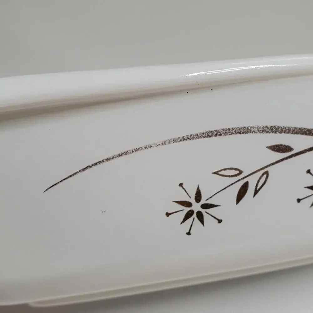 Vintage PYREX Golden HoneySuckle Casserole Dish 033 1.5 Qt